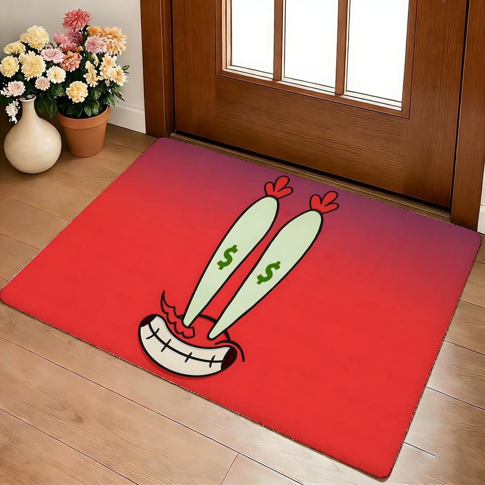 Coin Decorative Floor Mat Cozy Flannel Soft Thick Non-Slip Mat for Living Room Bedroom Kitchen Decor Rugs