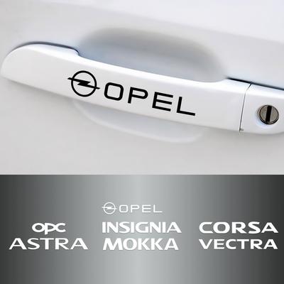 4pcs Door Handle Mirror Wiper Reflective Vinyl Stickers Decals For Zafira B Corsa D Insignia Mokka Regal Car Accessories