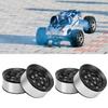 4pcs 1.55" RC Wheel Rim Hubs Axial AX90069 for Crawlers, Universal RC Wheel Hubs, Black