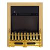 Camino Elettrico con Riscaldamento, Camino Elettrico con Effetto Fiamma a LED, Camino Decorativo 1000/2000W, Stufa da Incasso Elettrica, Oro