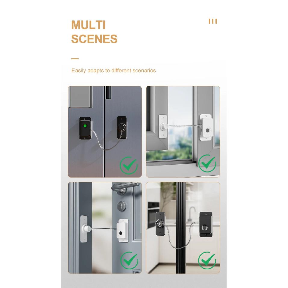 Fingerprint refrigerator locks Keyless operation drawer locks Window locks Prevents opening by children and pets
