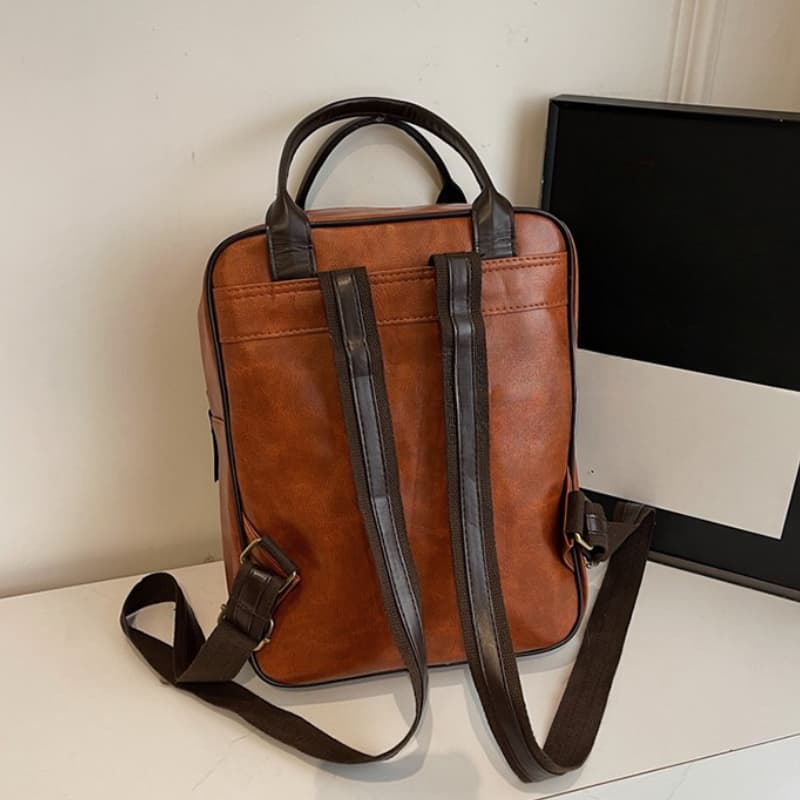 Japanese Fashion Solid Color Casual Backpack