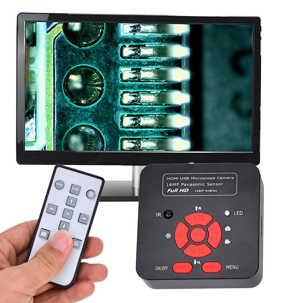1080P 60FPS 2K Full High Definition 16MP HDMI USB C Mount Microscope Camera