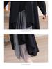 2026 Spring/Autumn Loose Slimming Two-Piece Outfit: Cover Belly Shirt & Camisole Skirt