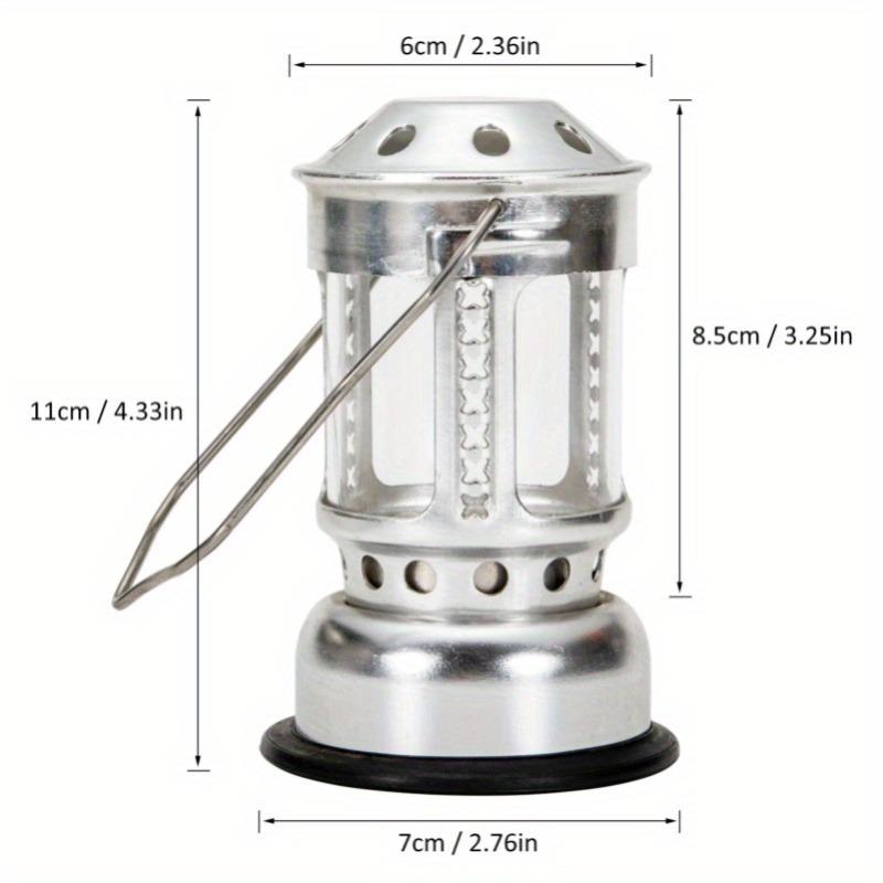 1PC Candle Lantern Mini Bright Aluminium Alloy Brass Night Fishing Hanging Candle Lamp Outdoor Camping Angling Candle Lamp