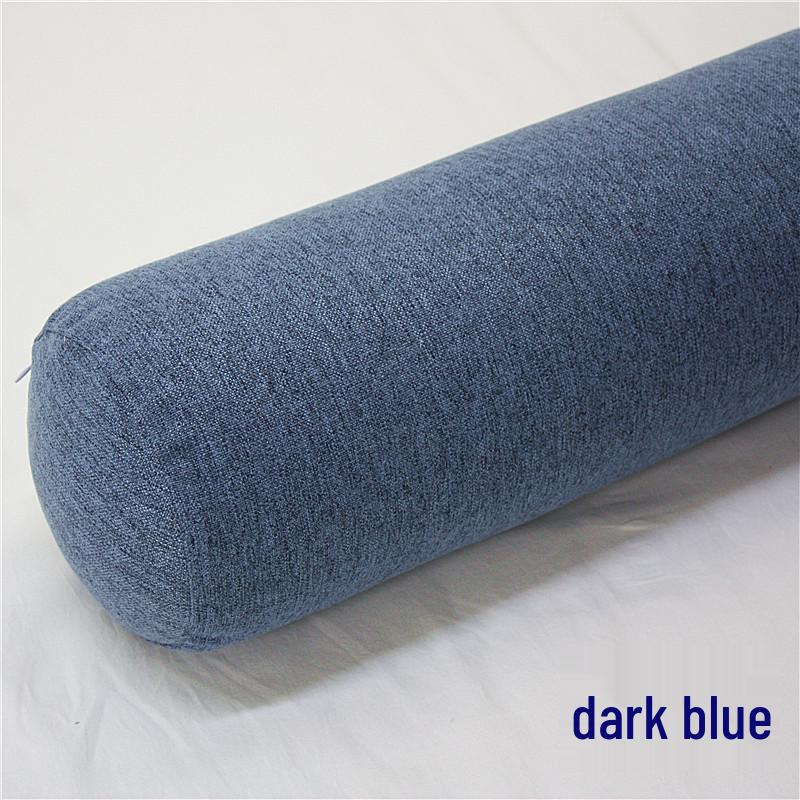 Removable and Washable Leg-Clamping Bolster Pillow - Cylindrical Bed Gap Filler with Imitation Cotton Linen.