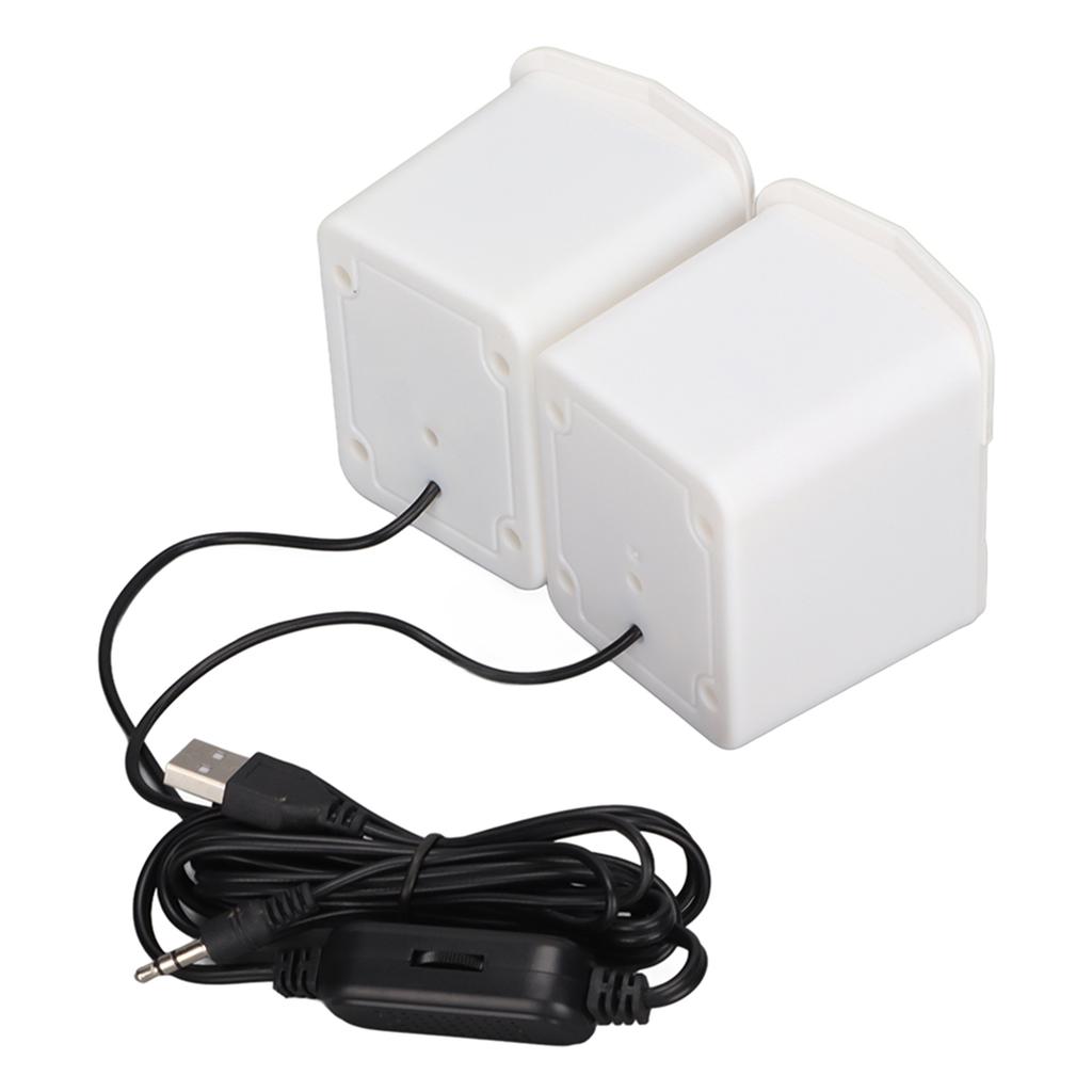 Desktop Speaker USB Powered Heavy Subwoofer Desktop LED Speaker for PalyStation4 Home Computer Laptop