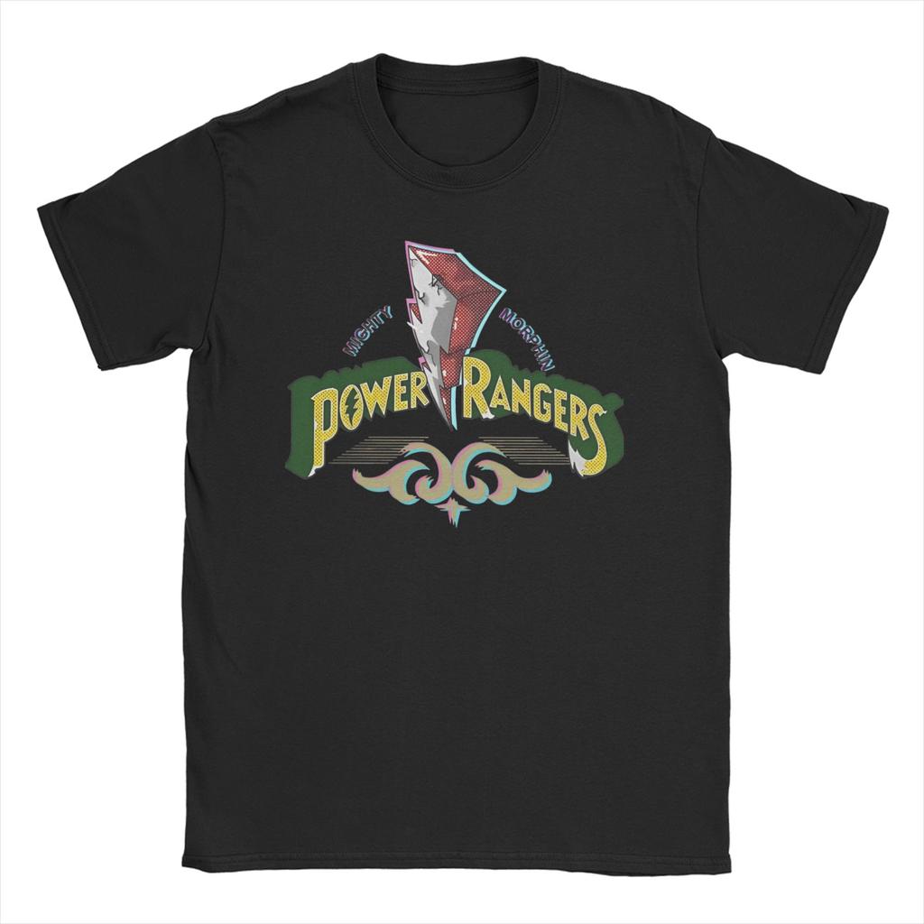 Unisex Unisex TShirt Power Rangers Fashion Pure Cotton Tees Short Sleeve T Shirts Crew Neck Tops Original