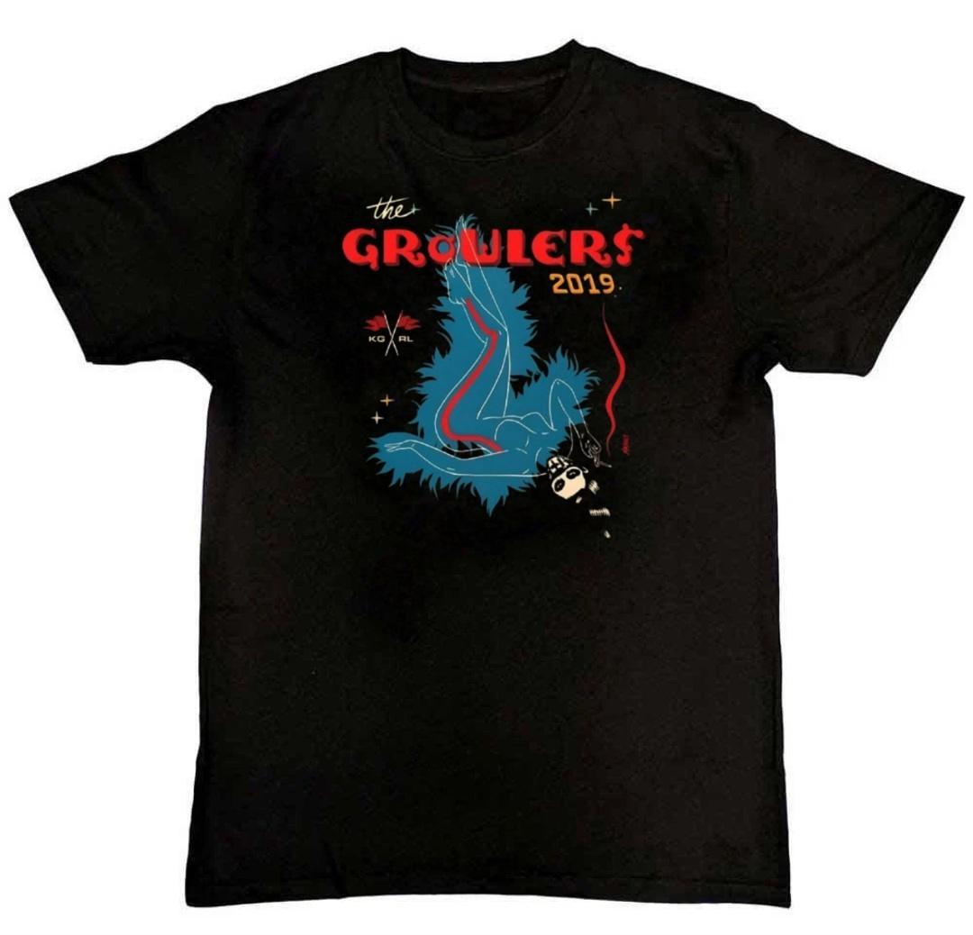 Vintage The Growlers Graphic Print Mens T-Shirt L