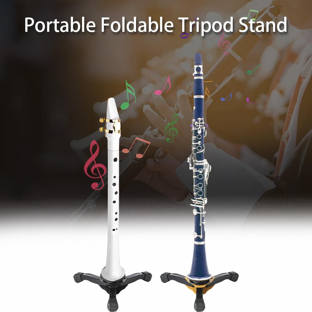 Foldable Tripod Stand for Trumpet Clarinet Flute Oboe Soprano Saxophone Portable Stand Wind
