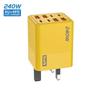 4USB+4PD 240W GaN Charger Plug 8 Ports USB C Charger for Huawei/Xiaomi/Samsung