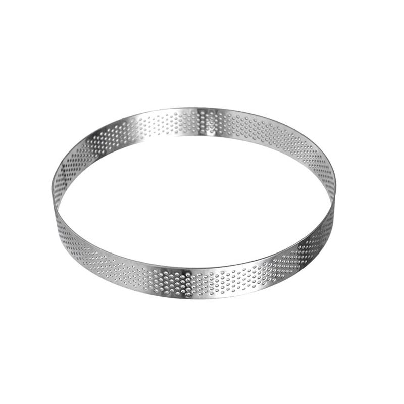 Perforated Mousse Ring Stainless Steel Cake Mould Round Baking Tools Decorating Molds Kitchen Accessories 9 Sizes Choose