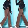 Women's Fall and Winter High-waisted Padded Casual Corduroy Pants Loose Thickened Pants