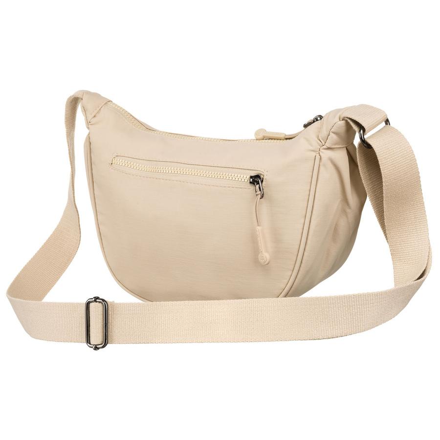 Beige Damenhandtasche aus Polyester an einem verstellbaren Riemen - Peterson