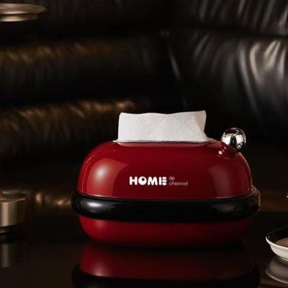 Large Capacity Magnetic Tissue Box Dopamine Paper Box Decorative Tissue Storage Box  Bathroom Style A