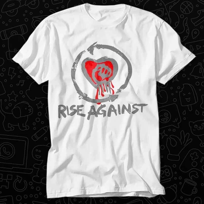 Rise Against Легендарная панк-рок группа Heart Fist Футболка 342 XL