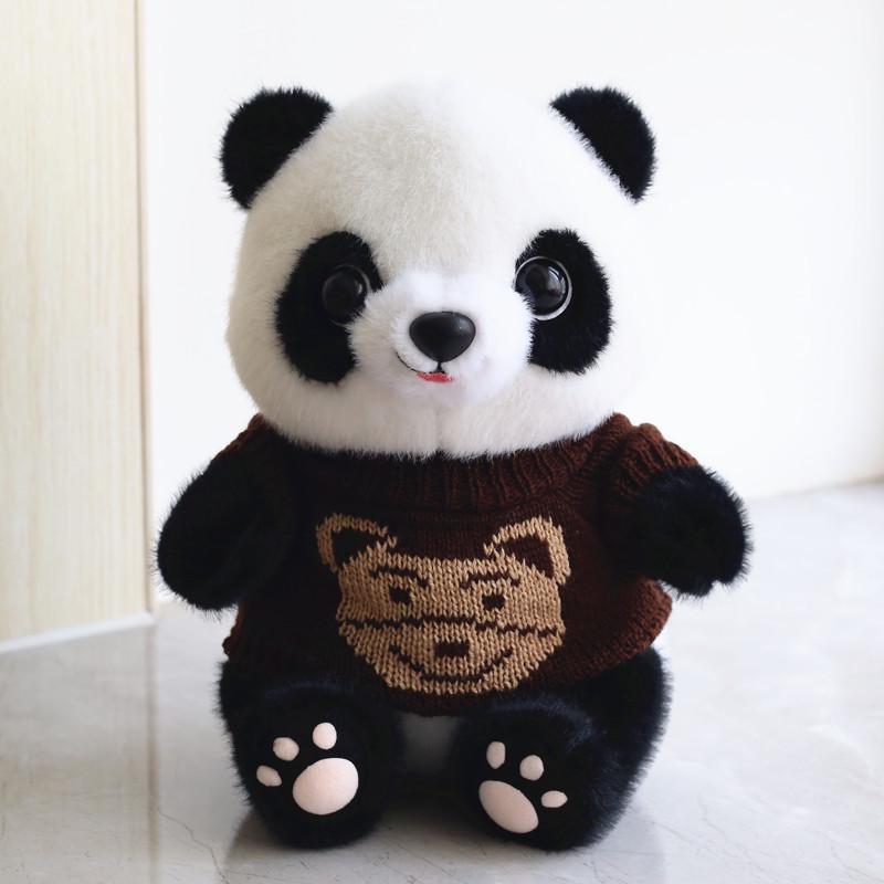 Adorable Giant Panda Plush Toy - Realistic Stuffed Animal for Kids