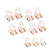 20Pcs Paper Clips Strong Clamping Force  Iron Little Duck Design Wide Application Small Binde