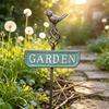 Ancres de sol métalliques pour plantes Piquet d'oiseau rétro pour jardin, Panneau Cadeaux de jardinage rustiques Amateurs de plantes Décoration de cour avec piquet Pot de fleurs, Pelouse Durable
