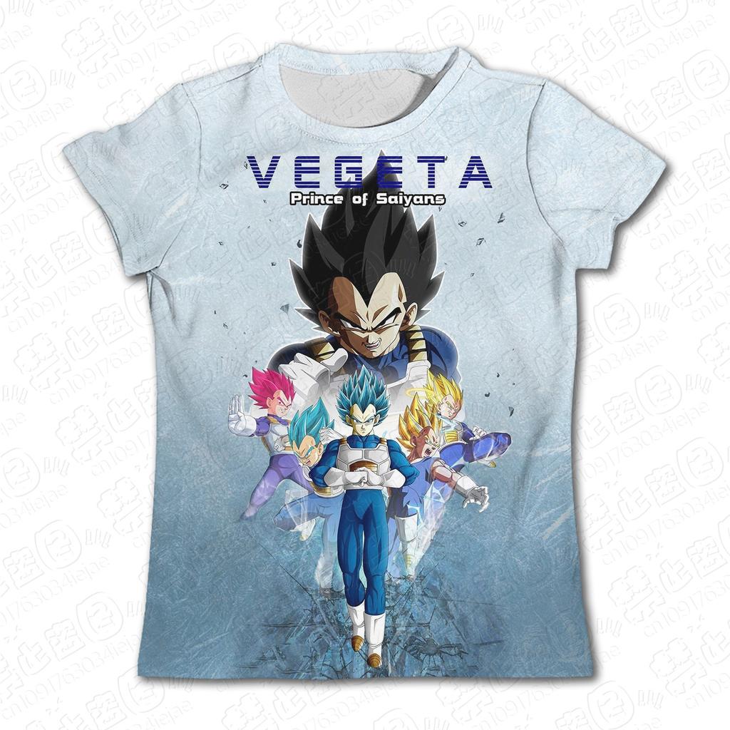 Dragon Ball T Shirt Dzieci Topy Tee Anime Figures Son Goku Super Saiyan T-shirt Chłopięce T-shirty Dziecięce Ubrania Lato Krótki Rękaw