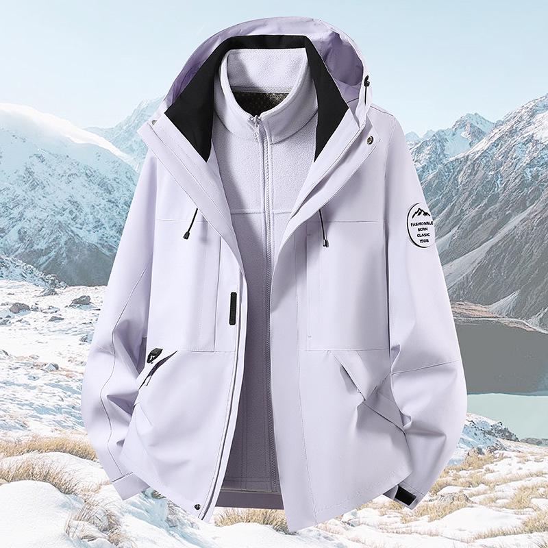 Wysokiej jakości wiatroszczelny, wodoodporny zestaw kurtek szturmowych 3 w 1 dla par