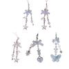 Sweet Phone Chain Strap Lanyard Bowknot Butterfly Pendant Phone Charm Hanging Decoration Cute Phone Accessories