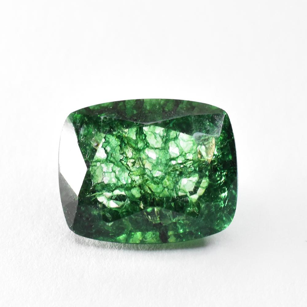 Natural Green Emerald Loose Gemstone Cushion Cut 9.65 ct Flawless for Jewelry Making and Crafts