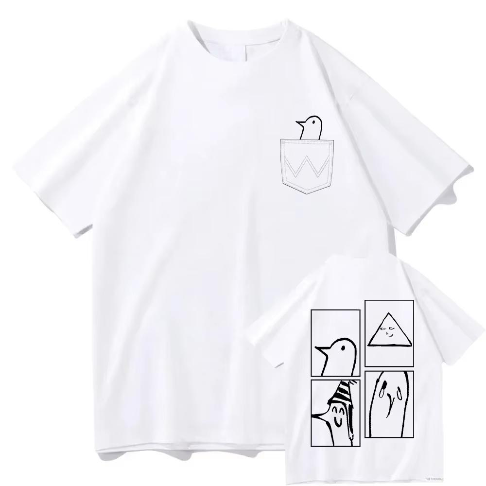 Oyasumi Punpun Gute Nacht Punpun Manga Grafik T-Shirt Inio Asano Vogel Charakter Druck Sommer Kurzarm Unisex Lässig Oversized Streetwear T-Shirts Oberteile