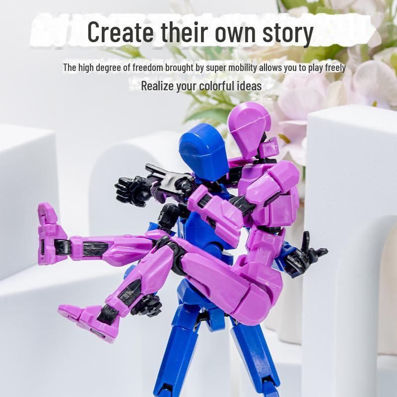 3D Movable Jointed Children's Dolls - Decompression Toy