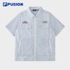 FILA FUSION Couple Casual Woven Short Sleeve Shirt