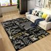 3D Letter Number Retro Nostalgia Area Rug,Carpet Rug for Living Room Bedroom Sofa Doormat,Kids Play Crawling Non-slip Floor Mat