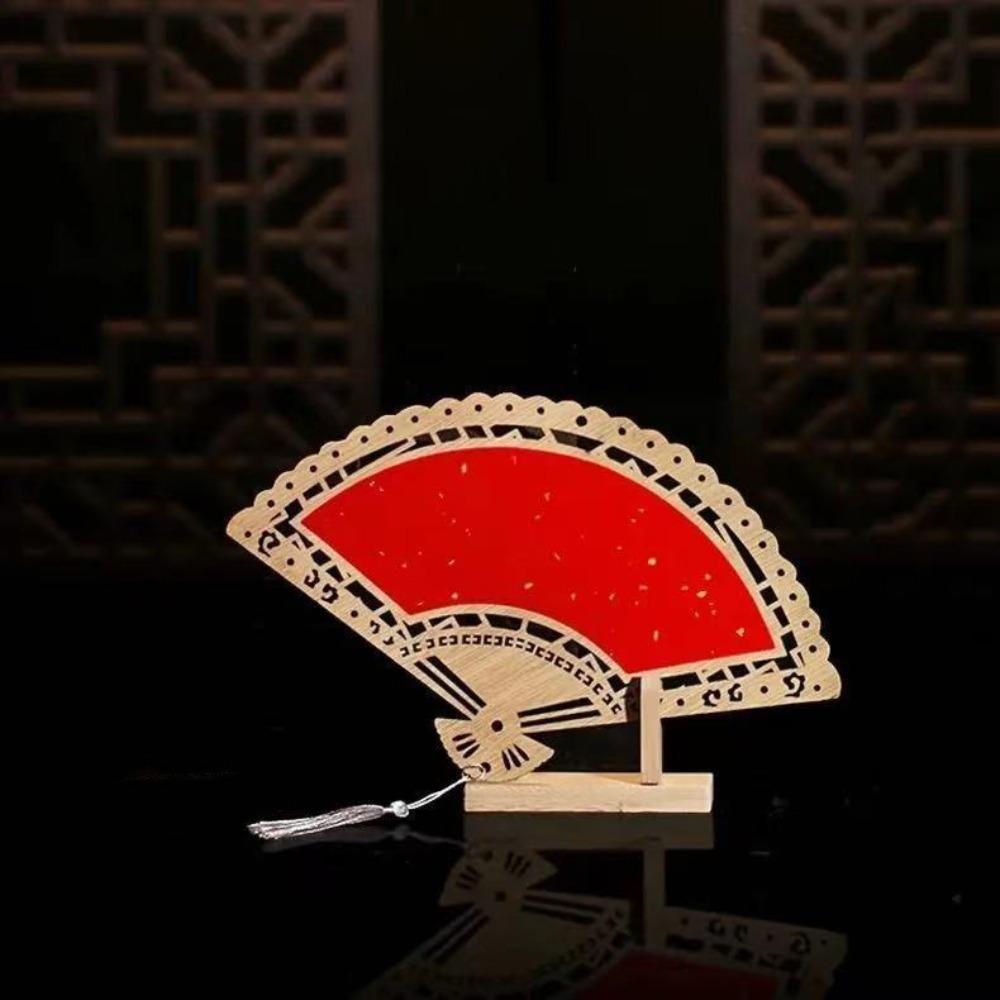 

Traditional Hand Fan Chinese Style Tuan Fan Handmade Blank Xuan Paper Fan Photo Props Style 2