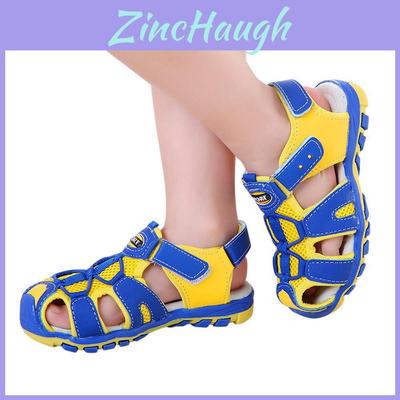 Comfortable Unisex Toddler Kids Summer Sandals With Breathable Closed Toe Design