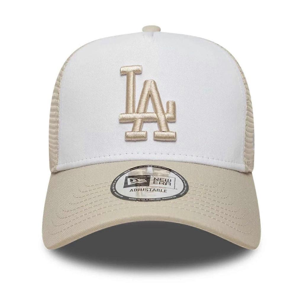 New Era A-Frame Mesh Trucker Cap - Los Angeles Dodgers Beige