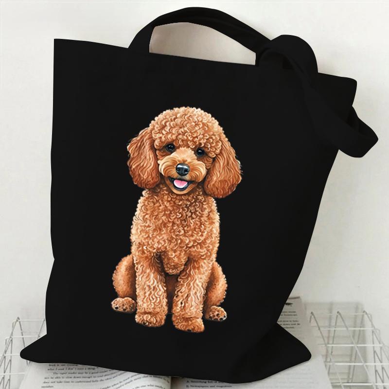 

Женские сумки Сиба-ину Корги Пудель Бигль Животное Собака Серия Холщовая сумка-тоут Модная забавная сумка для любителей собак Подарок для дам