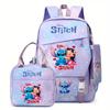 Large Capacity Schoolbag with Shoulder Strap; Student Three-piece Pencil Case Set