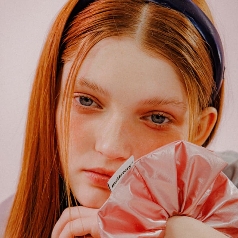 Mellotory einfacher glänzender Haarreif (Marine)