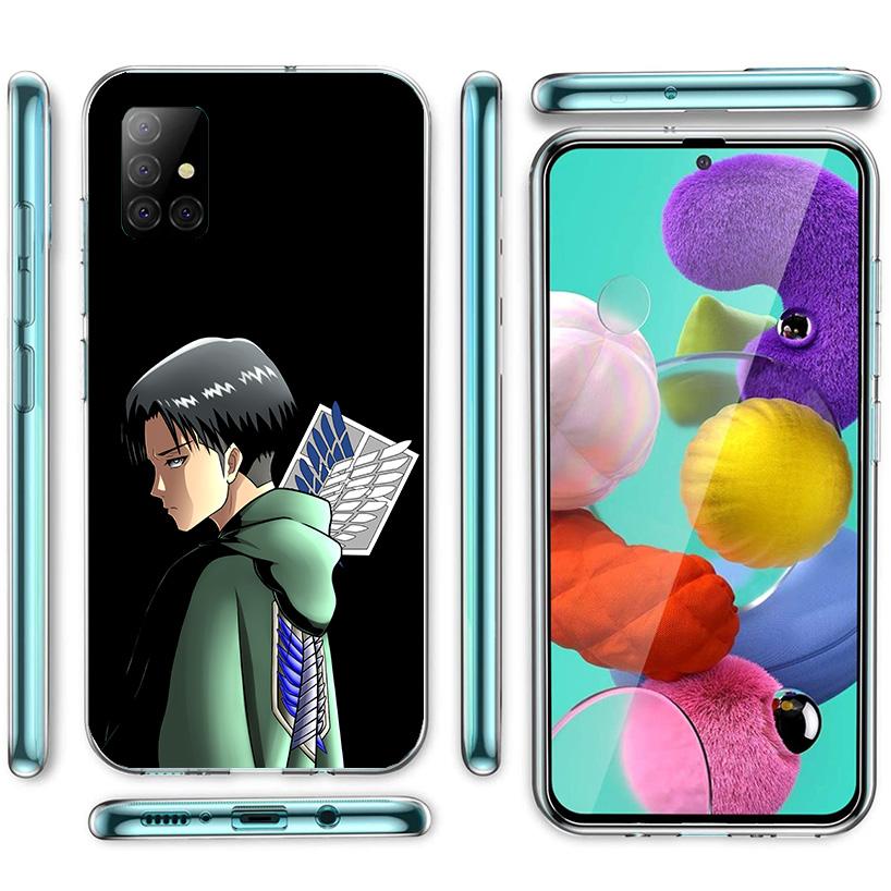 Attack Levi Cover Phone Case For Samsung Galaxy A12 A22 A32 A52 A72 A02S Phone Case Note 20 Ultra 10 S10 Plus A51 A71 A50S A20S
