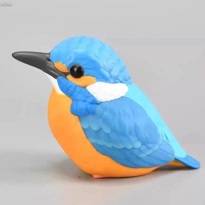 Genuine Gacha Scale Model Dear Little Bird Friends in Your Palm Budgerigars Peony Crows Kingfishers Action Figure Toys