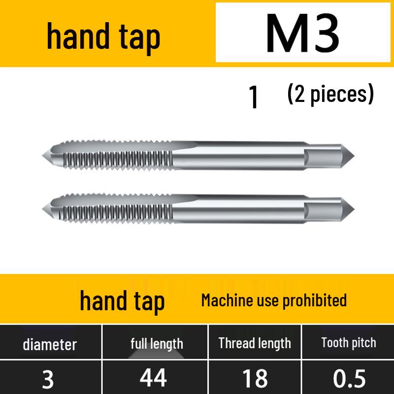 

Hand Taper Tap Threading Tool M3-M20 for Manual Tapping