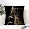 Naturally Beautiful Wild Leopard 1 Pillow Case Linen Pillow Case Sofa Home Decor Cushion Cover Cushion Cove