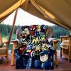1PC Superheroes TeamUp Outdoor Blanket Lightweight Flannel, Soft & Warm, All-Season Use for Sofa, Outdoor, Camping, Living Room, Office74