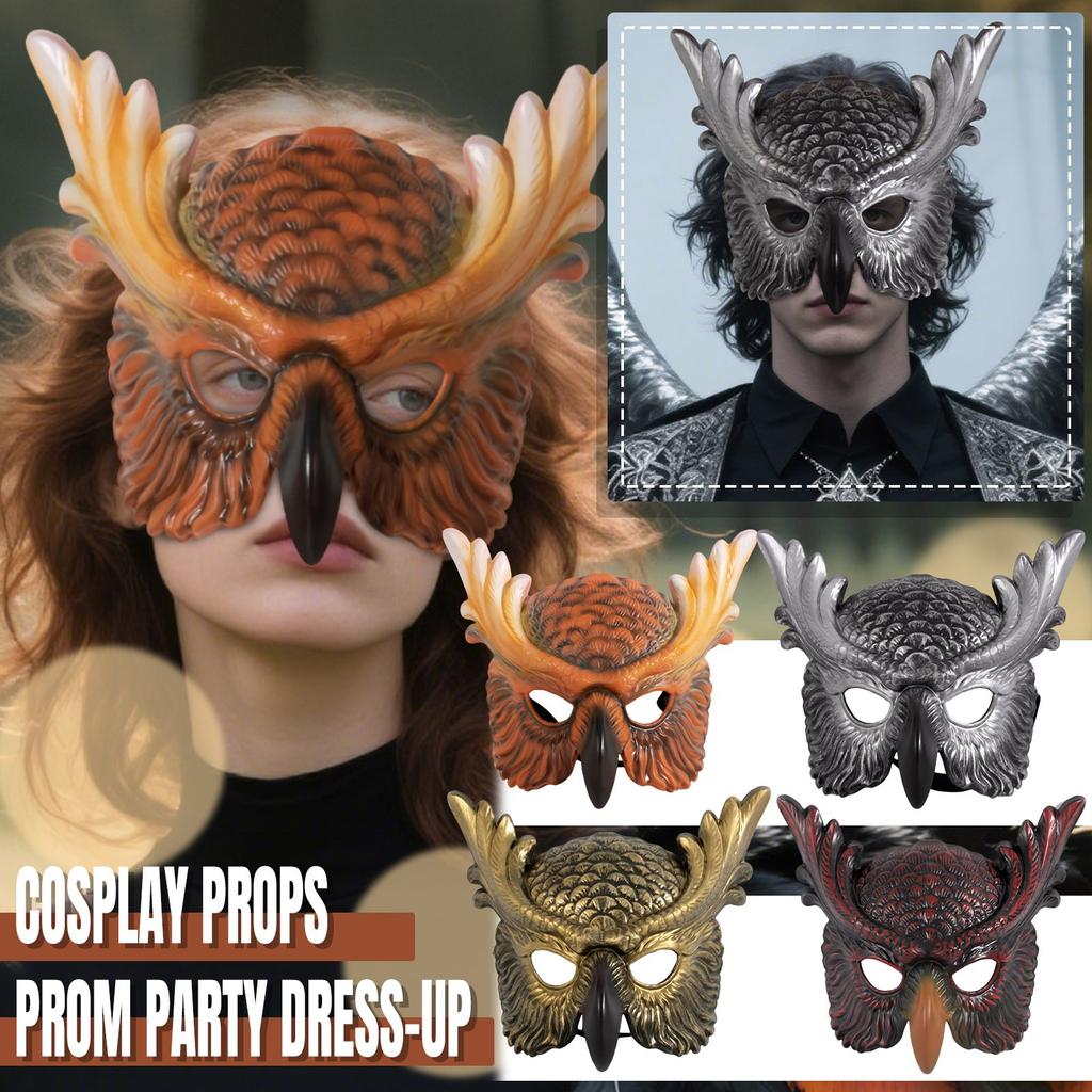 New Carnival Props Owl Mask Festival Cosplay Props Atmosphere Dance Party Dress Up