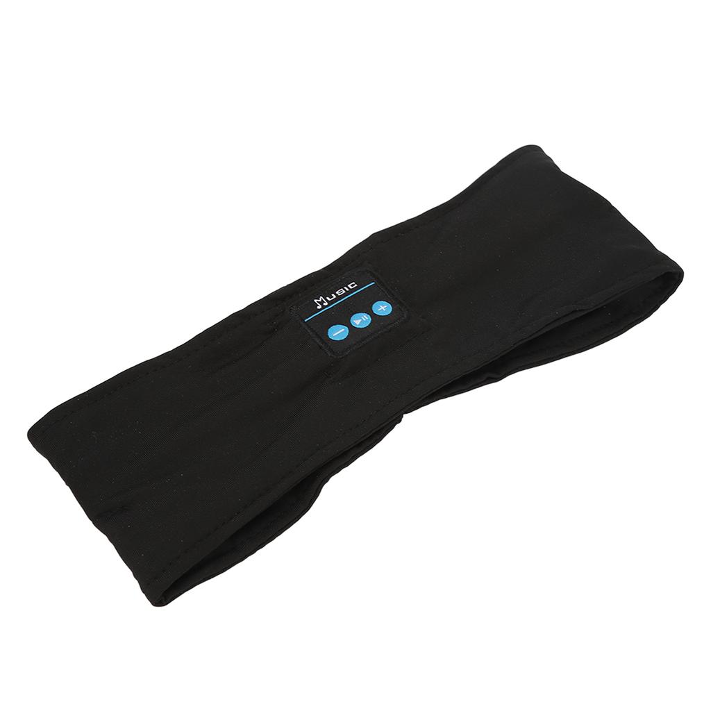 Bluetooth Kopfhörer Sport Schlaf Stirnband Weich Elastisch Geräuschunterdrückung Kabellos Musik Headset Schwarz