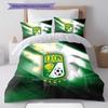 Club Leon Pattern Bedding,Quilt Set Quilt Cover Pillowcase Home Birthday Gift(1 * duvet cover + 2 * pillowcase, without core)