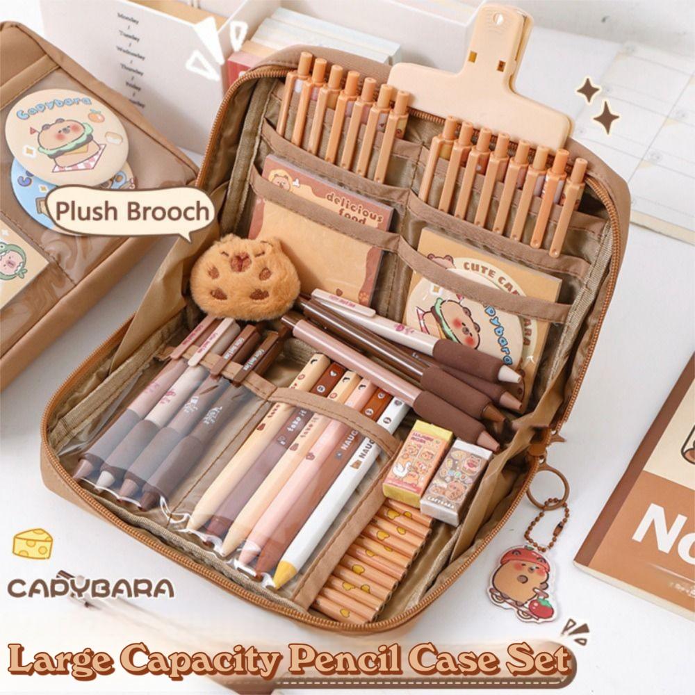 Kawaii Capybara Stationery Set Capybara-themed Capybara Sticky Notes  Desktop Organizer