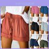 Stylish Womens Loose Mini Drawstring Shorts With Pockets For Casual Comfort