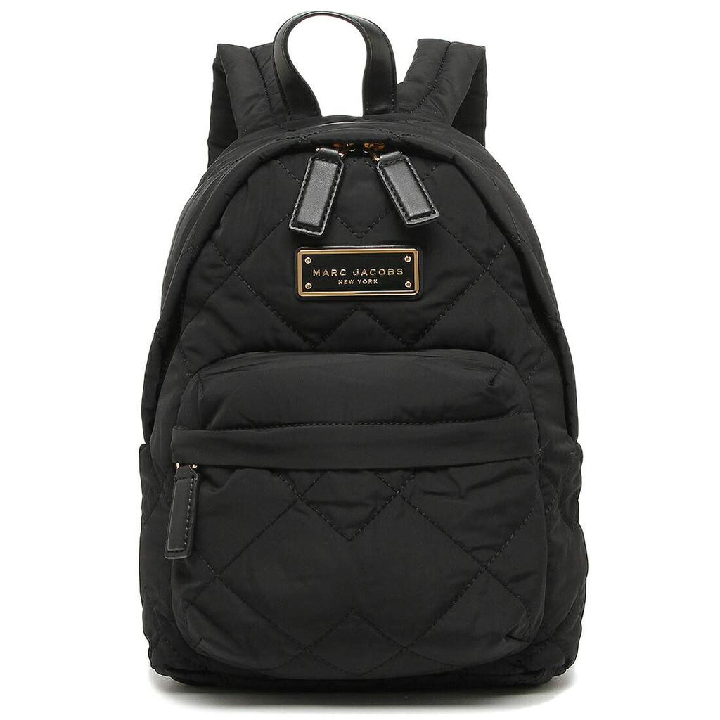 Marc Jacobs Quilted Nylon Mini Backpack Solid Color 001 (M0016679), Women's, Outlet, (1), Black.