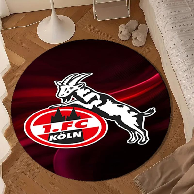 Goat Football Club Koln Round mat Home Decor, Chair rug For livingroom,Bedroom, doormat home decor Birthday Gift Christmas Gifts