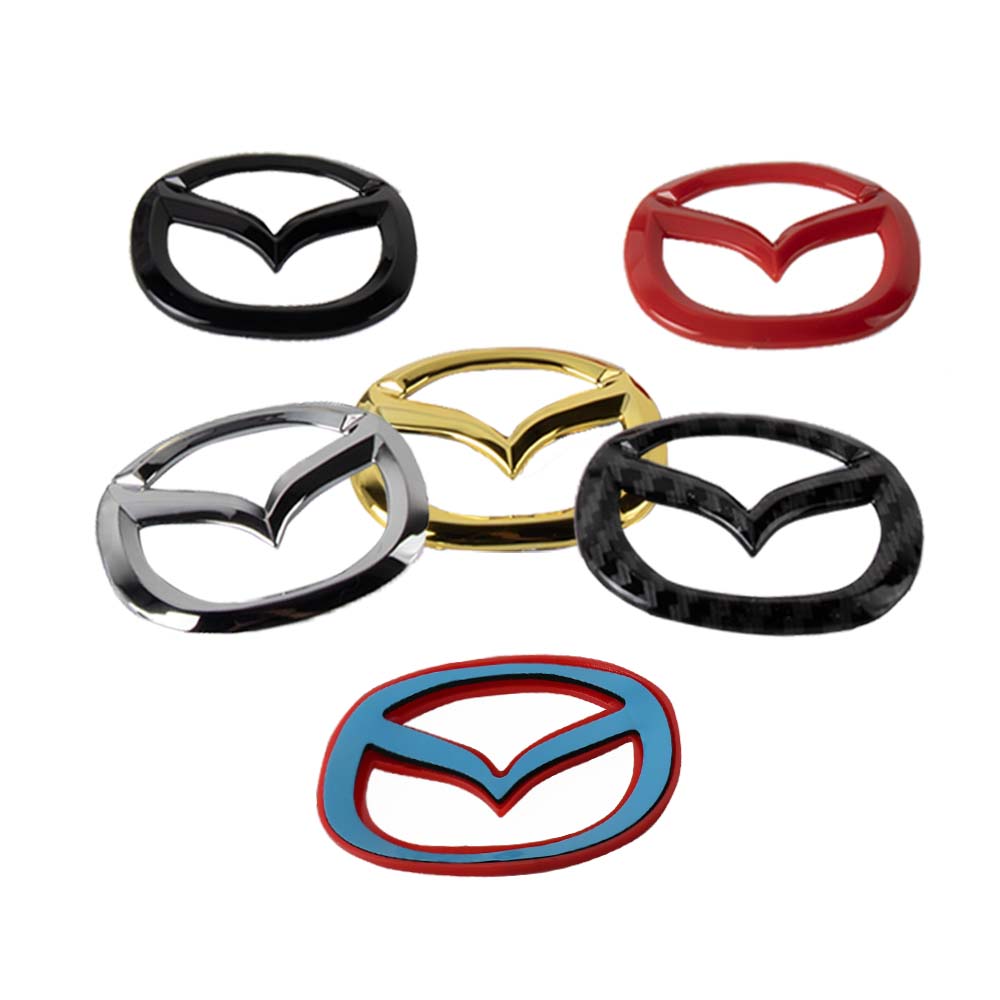 Car Steering Wheel Center Emblem Stickers Accessories For Mazda 2 3 5 6 Axela Atenza Speed 6 CX-3 CX-4 CX 5 CX-7 CX-8 MX-5 CX30 wcgvh11